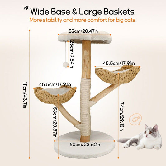 3 Tier Cat Tree Activity Centre Scratcher Post Climber