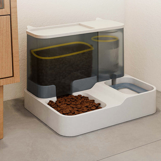 Grey Pet Feeder 3L Automatic Cat Feeder and Water Dispenser - Hassle-Free Hydration and Feeding
